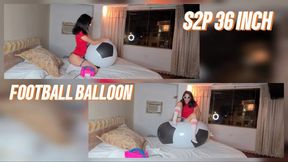 Marianna SIT TO POP soccer balloon 36 inch
