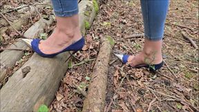 Woodland Walk and Toe Scrunching in my Blue Suede Modified So Kates