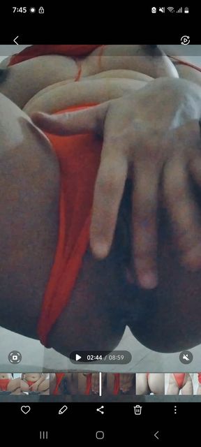 Mommy spanking Ass and boobs