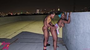 Rooftop Anal Ebony Couplepublic Blowjob