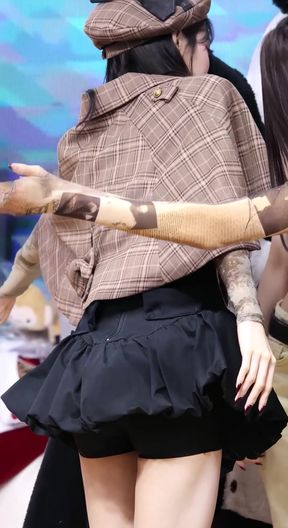 K-pop girls show off their bouncy asses after a good spanking