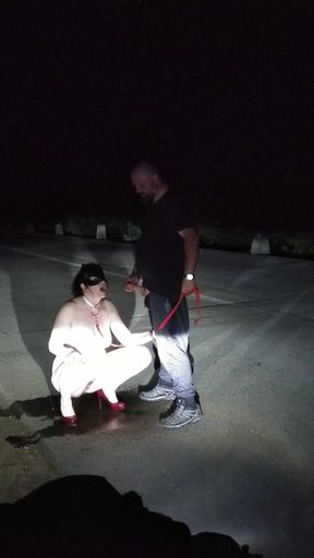 This Old Slut Loves to Piss on the Public