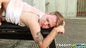 ”Handsome boy Timothy Drake screwed hard by massive daddy meat”