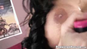 ”Huge tits STEPMOM Angelina Valentin uses toys for her solo wanking”