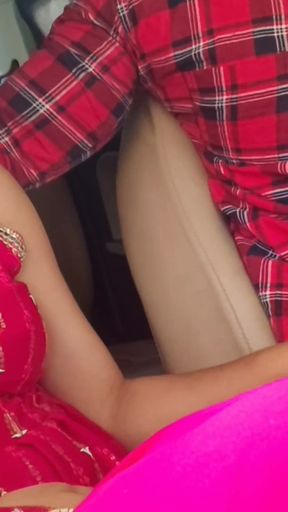 Stunning moment from &quot;Great Christmas gift A rich black cock in car public risky&quot;