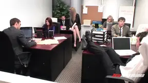 Office boss busts employee in heated office parody