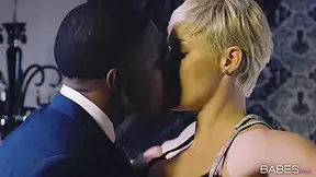 Slender Blonde Gets Pussy Licked And Fucked By Black Boyfriend - Ryan Keely