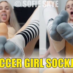 Soccer Girl Sock Job &ndash; Sofie Skye, Sock Fetish, Soccer Socks, Kink, FREE EXTENDED TEASER, Footjob, Smell