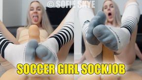 Soccer Girl Sock Job &ndash; Sofie Skye, Sock Fetish, Soccer Socks, Kink, FREE EXTENDED TEASER, Footjob, Smell