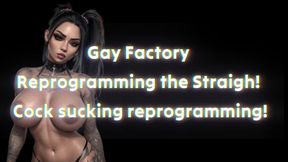 Gay Factory Reprogramming the Straigh! Cock sucking reprogramming 22 min