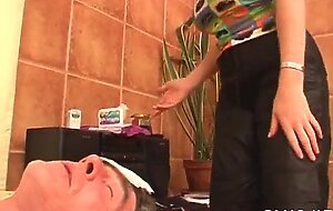Playful kitty kate with impressive natural tits expreses her nastiness