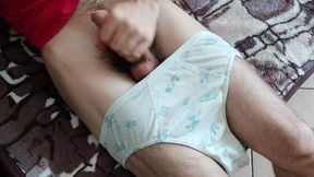 nerdy college boy showing his big bushy cock on camera