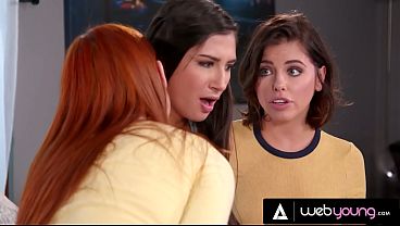 Frustrated Maya Kendrick Starts Kissing &amp_ Eating Her Besties Pussies After Aptitude Test Results