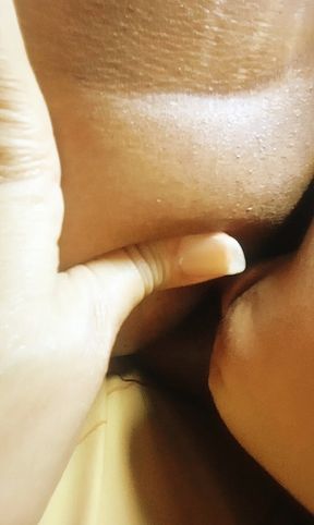 Real Wife Rimming &amp; Preparing her Sub Husband for 3 Fingers Expansion