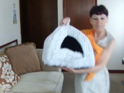 Catwalk With An Igloo, Sexy Dress, Bare Feet, Playing, Russian Lady... !