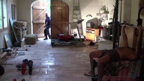 Two seyx hairy bears fucking in musculation room