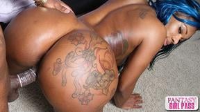 Oiled Ebony with Enormous Ass