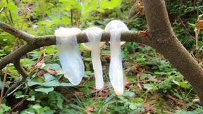 Swallowing Cum From Three Used Condoms Found Outdoor