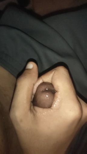A teen muslim boy try to get sweet cum out