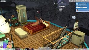 Sexy Sims in Hot in a mansion