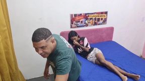 Skinny Asian teen in 100% anal with leo ogre