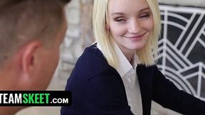 Teacher gives naughty student Sammie a hard lesson