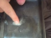 尿道が詰まるほどの特濃精子が出たので、いろいろ弄ってみました。
