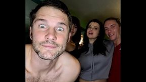 Swinger Foursome with Big Ass Hot Wives