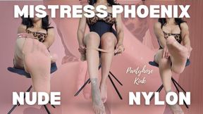 Nude Nylon Obsession-Foot Worship-Pantyhose Kink-1080p