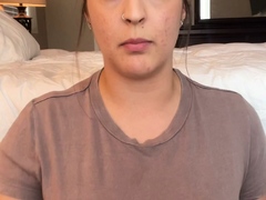 Hot brunette from squirt masturbating on webcam