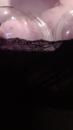 My Breast Enlargement Routine NoogleBerry Sissy Boobs Pumping   Clip 1