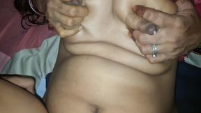 Hard Pussy Fucking with Sister in Law, Her Busty Boobs Is Jumping