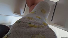 Unaware Giantess Working on Laptop in Socks Pt 8