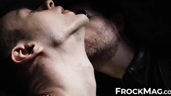 Bound Twink David Edged with Flower and Uncut Cock Play