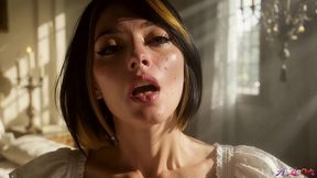 she thought the riad was empty until the door locked and his cock was already inside her. [ai]