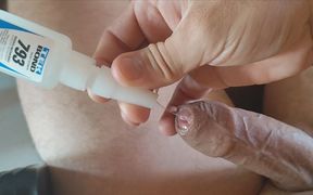 Hot Cock Filled with Glue Increases Erection