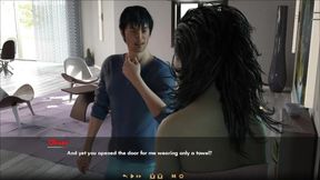 Cuckold Husband Removes Wife Towel And Showing Her Naked Body To His Friend Oliver