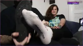 Classic Tickling Clip - Nerdy Metalhead Amateur Shoes Removed, Socks Peeled off & Feet Tickled and Worshiped