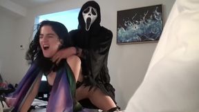 Ghostface Fucks A Slutterfly - Masked Dom Fucks Squirt Queen