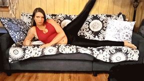 Stretches Squats and Crunches in Tight Leggings with Katie Katt - WMV (SD)