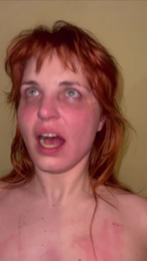 Ruler, Belt and Hand Slapping BDSM Session with Fuck Machine
