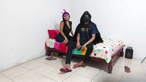 cuckold leaves and stays masturbating for each other