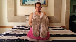 Sexy Latin Boy Revlliz Gets His Soft Feet Tickled & Worshipped By Tickle Master Fercho. The Ticklee Is Gagged & Blindfolded During The Session So That We Don't Get Annoyed By His Desperate Begging!