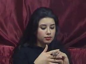 Hottie smokes multiple cigarettes