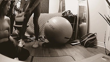 NDNgirls #13 Cree Native American Indian teen 18yo gets interracial big black cock workout from her personal trainer