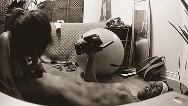NDNgirls #13 Cree Native American Indian teen 18yo gets interracial big black cock workout from her personal trainer