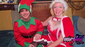trio bisex la mere-noel entraine son lutin a baiser le pere-noel la mere ...