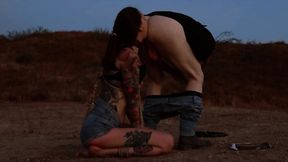 ”Hard degradation for goddes outside at night”