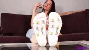 Beautiful Woman Smelly Socks HD