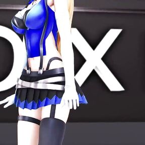 Hentai Mirai Akari Vtuber Undress Dance Mmd 3D Dark Blue Eyes Color Edit Smixix